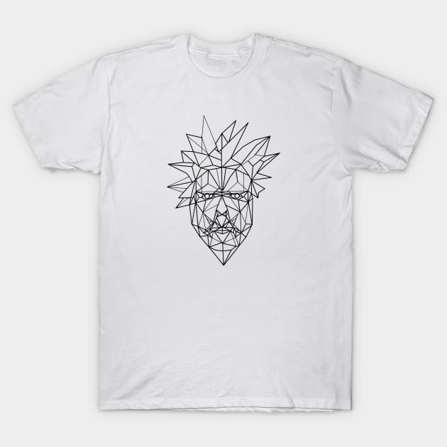 Polygonal Pineapple Face T-Shirt by stkUA